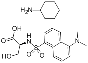 CAS 登录号：53332-28-8， N-丹磺酰-L-丝氨酸环己基铵盐