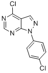 CAS 登录号：5334-59-8， 4-氯-1-(4-氯苯基)-1H-吡唑并[3,4-d]嘧啶