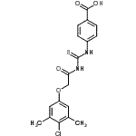 CAS 登录号：533919-45-8， 4-({[(4-氯-3,5-二甲基苯氧基)乙酰基]硫代氨基甲酰}氨基)苯甲酸