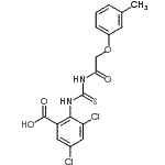 CAS#: 533921-27-6, 3,5-Dichloro-2-({[(3-Methylphenoxy)Acetyl]Carbamothioyl}Amino)Benzoic Acid