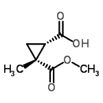 CAS 登录号：534573-48-3， (1S,2R)-2-(甲氧羰基)-2-甲基环丙烷羧酸