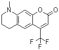 CAS#: 53518-19-7, 9-Methyl-4-(trifluoromethyl)-7,8-dihydro-6H-pyrano[5,6-g]quinolin-2-one