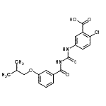 CAS#: 535938-97-7, 2-Chloro-5-{[(3-Isobutoxybenzoyl)Carbamothioyl]Amino}Benzoic Acid