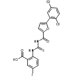 CAS 登录号：535944-77-5， 2-({[5-(2,5-二氯苯基)-2-糠酰]硫代氨基甲酰}氨基)-5-碘苯甲酸