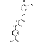 CAS 登录号：535945-85-8， 4-({[(4-氯-3-甲基苯氧基)乙酰基]硫代氨基甲酰}氨基)苯甲酸