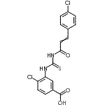 CAS#: 535957-37-0, 4-Chloro-3-({[3-(4-Chlorophenyl)Acryloyl]Carbamothioyl}Amino)Benzoic Acid