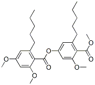 CAS#: 5366-08-5, 4-[(2,4-Dimethoxy-6-Pentylbenzoyl)Oxy]-2-Methoxy-6-Pentylbenzoic Acid Methyl Ester