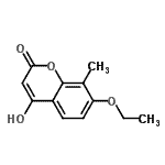 CAS 登录号：536723-97-4， 7-乙氧基-4-羟基-8-甲基-2H-苯并吡喃-2-酮