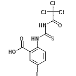 CAS#: 536984-63-1, 5-Iodo-2-{[(Trichloroacetyl)Carbamothioyl]Amino}Benzoic Acid