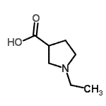 CAS#: 5370-36-5, 1-Ethyl-3-Pyrrolidinecarboxylic Acid