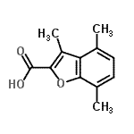 CAS#: 53715-96-1, 3,4,7-Trimethylbenzofuran-2-Carboxylic Acid