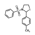 CAS#: 537677-92-2, 2-(4-Methylphenyl)-3-(Phenylsulfonyl)-1,3-Thiazolidine