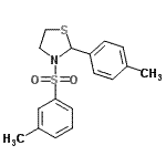 CAS 登录号：537677-93-3， 2-(4-甲基苯基)-3-[(3-甲基苯基)磺酰基]-1,3-噻唑烷