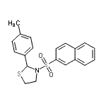 CAS 登录号：537678-06-1， 2-(4-甲基苯基)-3-(2-萘磺酰基)-1,3-噻唑烷