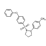 CAS#: 537678-14-1, 2-(4-Methylphenyl)-3-[(4-Phenoxyphenyl)Sulfonyl]-1,3-Thiazolidine