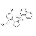CAS#: 537678-21-0, 2-(5-Bromo-2-Methoxyphenyl)-3-(1-Naphthylsulfonyl)-1,3-Thiazolidine