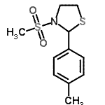 CAS 登录号：537678-29-8， 2-(4-甲基苯基)-3-(甲基磺酰基)-1,3-噻唑烷