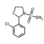 CAS 登录号：537678-33-4， 2-(2-氯苯基)-3-(甲基磺酰基)-1,3-噻唑烷