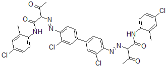 CAS#: 53815-04-6, 2,2'-[(3,3'-Dichloro[1,1'-Biphenyl]-4,4'-Diyl)Bis(Azo)]Bis[N-(4-Chloro-2-Methylphenyl)-3-Oxo-Butanamide