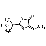 CAS 登录号：538339-50-3， (4E)-4-亚乙基-2-(2-甲基-2-丙基)-1,3-恶唑-5(4H)-酮