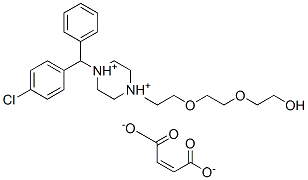CAS#: 53859-10-2, 4-(4-Chlorobenzhydryl)-1-[2-[2-(2-Hydroxyethoxy)Ethoxy]Ethyl]Piperazinediylium Maleate