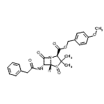 CAS 登录号：53956-74-4， 4-甲氧基苄基(2S,5R,6R)-3,3-二甲基-7-氧代-6-[(苯基乙酰基)氨基]-4-硫杂-1-氮杂双环[3.2.0]庚烷-2-羧酸酯4-氧化物
