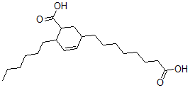 CAS 登录号：53980-88-4， 5(6)-羧基-4-己基环己-2-烯-1-辛酸