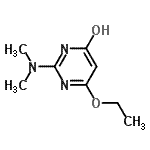 CAS 登录号：54028-37-4， 2-(二甲基氨基)-6-乙氧基-4(1H)-嘧啶酮