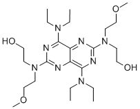 CAS#: 54093-30-0, 2,2'-[[4,8-Bis(diethylamino)pyrimido[5,4-d]pyrimidine-2,6-diyl]bis[(2-methoxyethyl)imino]]bisethanol