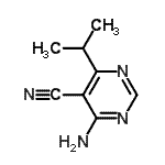 CAS 登录号：54122-56-4， 4-氨基-6-异丙基-5-嘧啶甲腈