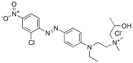 CAS 登录号：54229-13-9， [2-[[4-[(2-氯-4-硝基苯基)偶氮]苯基]乙基氨基]乙基](2-羟基丙基)二甲基氯化铵
