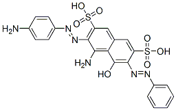 CAS#: 54291-12-2, 4-Amino-3-[(4-Aminophenyl)Azo]-5-Hydroxy-6-(Phenylazo)Naphthalene-2,7-Disulphonic Acid