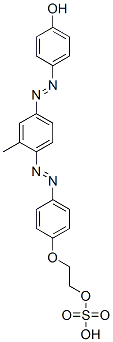 CAS#: 54307-21-0, 4-[[3-Methyl-4-[[4-[2-(Sulphooxy)Ethoxy]Phenyl]Azo]Phenyl]Azo]Phenol
