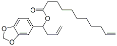 CAS 登录号：5434-18-4， 1-苯并[1,3]二氧杂环戊烯-5-基丁-3-烯基十一碳-10-烯酸酯