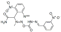 CAS 登录号：5436-12-4， N-[(3-硝基苯基)亚甲基氨基]-2-[[(3-硝基苯基)亚甲基氨基]氨基甲酰甲基-亚硝基-氨基]乙酰胺