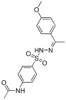 CAS 登录号：5448-98-6， N-[4-[[1-(4-甲氧基苯基)乙亚基氨基]氨基磺酰基]苯基]乙酰胺