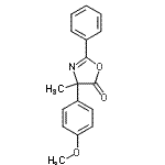 CAS 登录号：545377-43-3， 4-(4-甲氧基苯基)-4-甲基-2-苯基-1,3-恶唑-5(4H)-酮