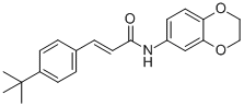 CAS#: 545395-94-6, (2E)-N-(2,3-Dihydro-1,4-Benzodioxin-6-Yl)-3-[4-(1,1-Dimethylethyl)Phenyl]-2-Propenamide
