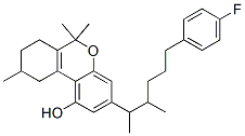 CAS#: 54540-76-0, 7,8,9,10-Tetrahydro-3-[5-(P-Fluorophenyl)-1,2-Dimethylpentyl]-6,6,9-Trimethyl-6H-Dibenzo[b,d]Pyran-1-Ol