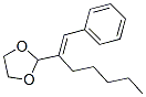 CAS 登录号：5456-98-4， 2-(1-苯基庚-1-烯-2-基)-1,3-二氧戊环