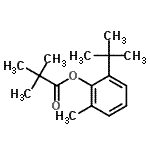 CAS#: 54644-45-0, 2-Methyl-6-(2-Methyl-2-Propanyl)Phenyl Pivalate