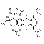 CAS#: 54725-40-5, Methyl 5,7,10,12-Tetraacetoxy-2-Ethyl-2-Hydroxy-6,11-Dioxo-1,2,3,4,6,11-Hexahydro-1-Tetracenecarboxylate