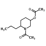 CAS 登录号：54751-94-9， 1-乙酰基-6-丙基-3-哌啶基乙酸酯