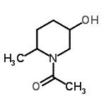 CAS#: 54751-96-1, 1-(5-Hydroxy-2-Methyl-1-Piperidinyl)Ethanone