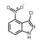 CAS#: 54768-47-7, 3-Chloro-4-Nitro-1H-Indazole