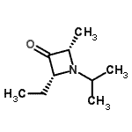 CAS#: 547753-53-7, (2R,4S)-2-Ethyl-1-Isopropyl-4-Methyl-3-Azetidinone