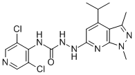 CAS 登录号：547756-93-4， 1-[1,3-二甲基-4-(2-甲基乙基)-1H-吡唑并[3,4-b]吡啶-6-基]-4-(3,5-二氯-4-吡啶基)-氨基甲酰肼