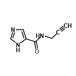 CAS 登录号：548777-17-9， N-(2-丙炔-1-基)-1H-咪唑-5-甲酰胺