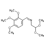 CAS 登录号：54879-68-4， (Z)-N-(2,2-二甲氧基乙基)-1-(2,3,4-三甲氧基苯基)甲亚胺