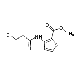CAS 登录号：549478-39-9， 甲基3-[(3-氯丙酰基)氨基]-2-噻吩羧酸酯